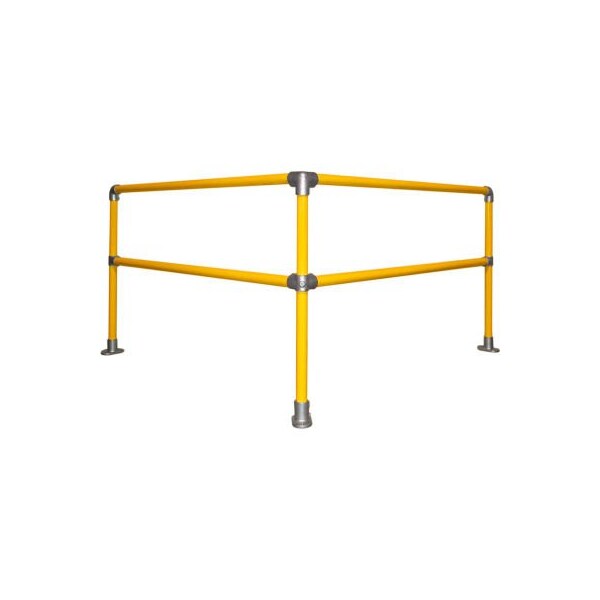 Kee Safety. Kee Safety Galvanized Steel Kwik Kit Railing System, 6' x 6' Corner Kit KWIK SC - main
